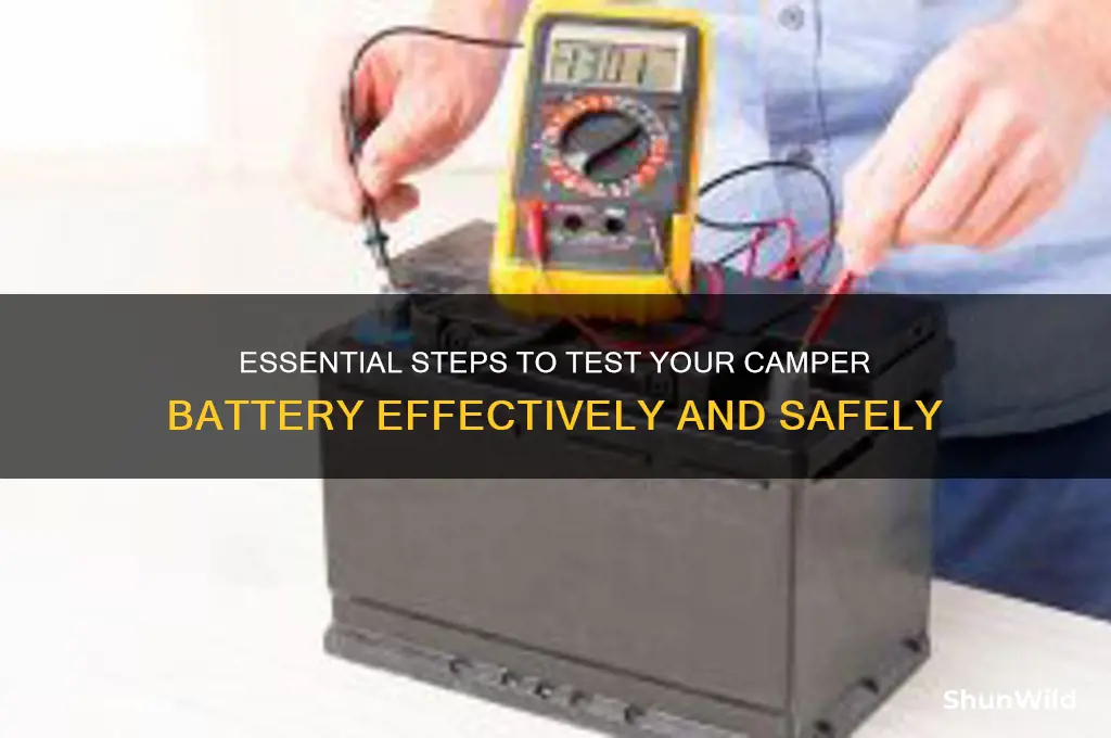 how to test camper battery