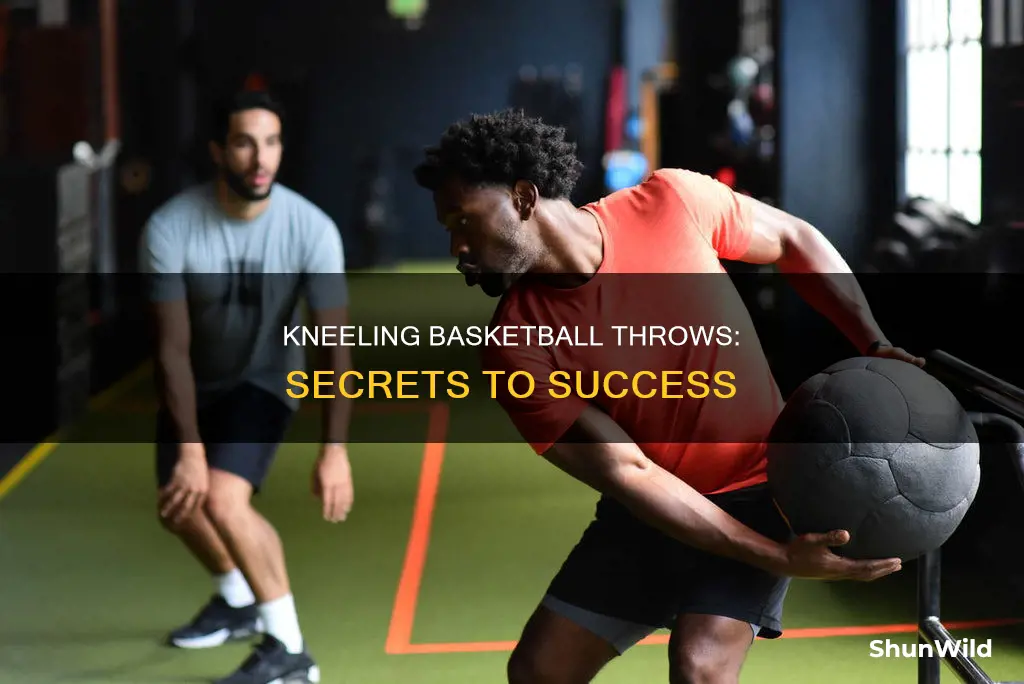 how to throw basketball kneeling