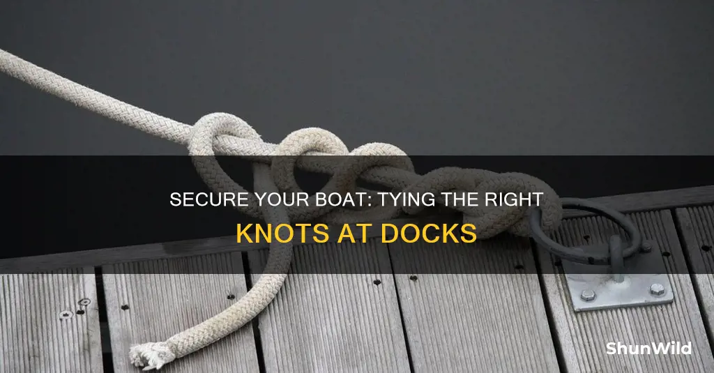 how to tie a boat knot to a dock