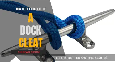 Secure Your Boat: Tying Lines to Dock Cleats