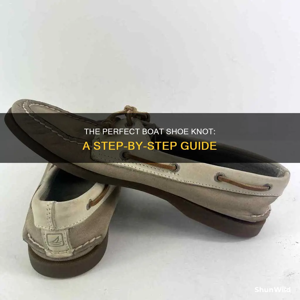 how to tie a boat shoe knot