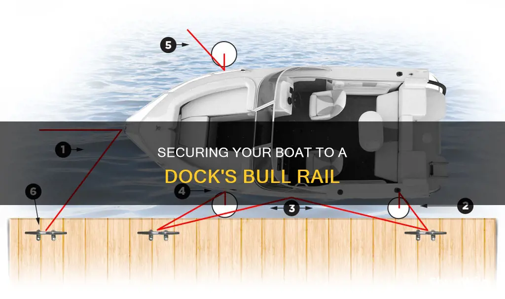 how to tie a boat to a dock bull rail