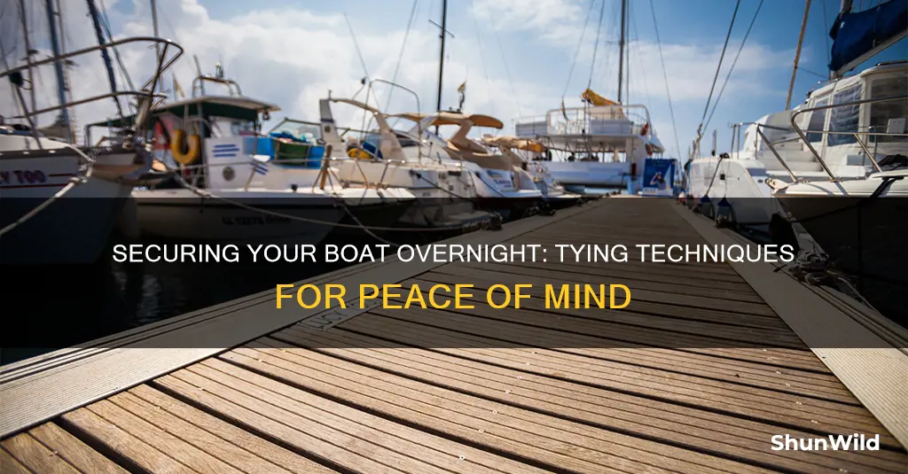 how to tie a boat to a dock overnight