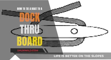 Securing Your Boat: Tying to Dock with Thru Board