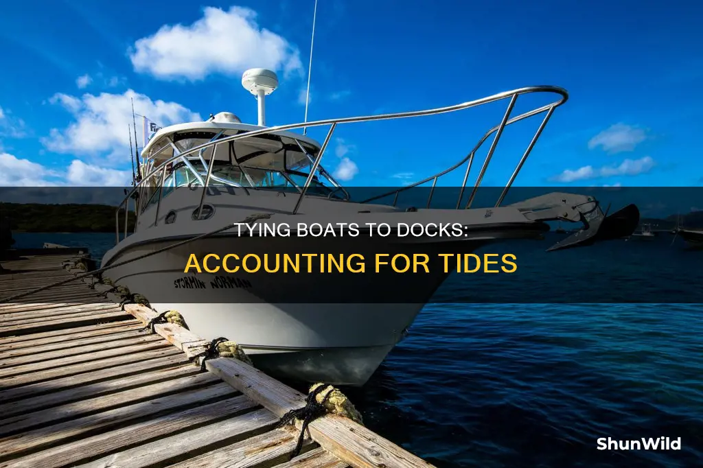 how to tie a boat to a dock with tides