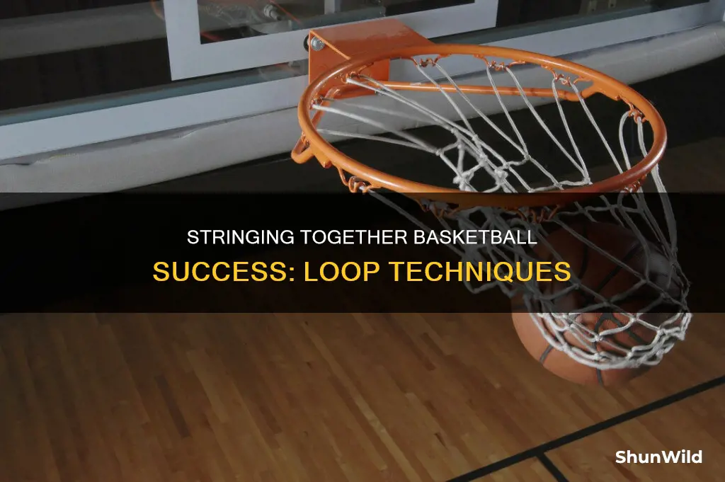how to tie a string to a loop basketball
