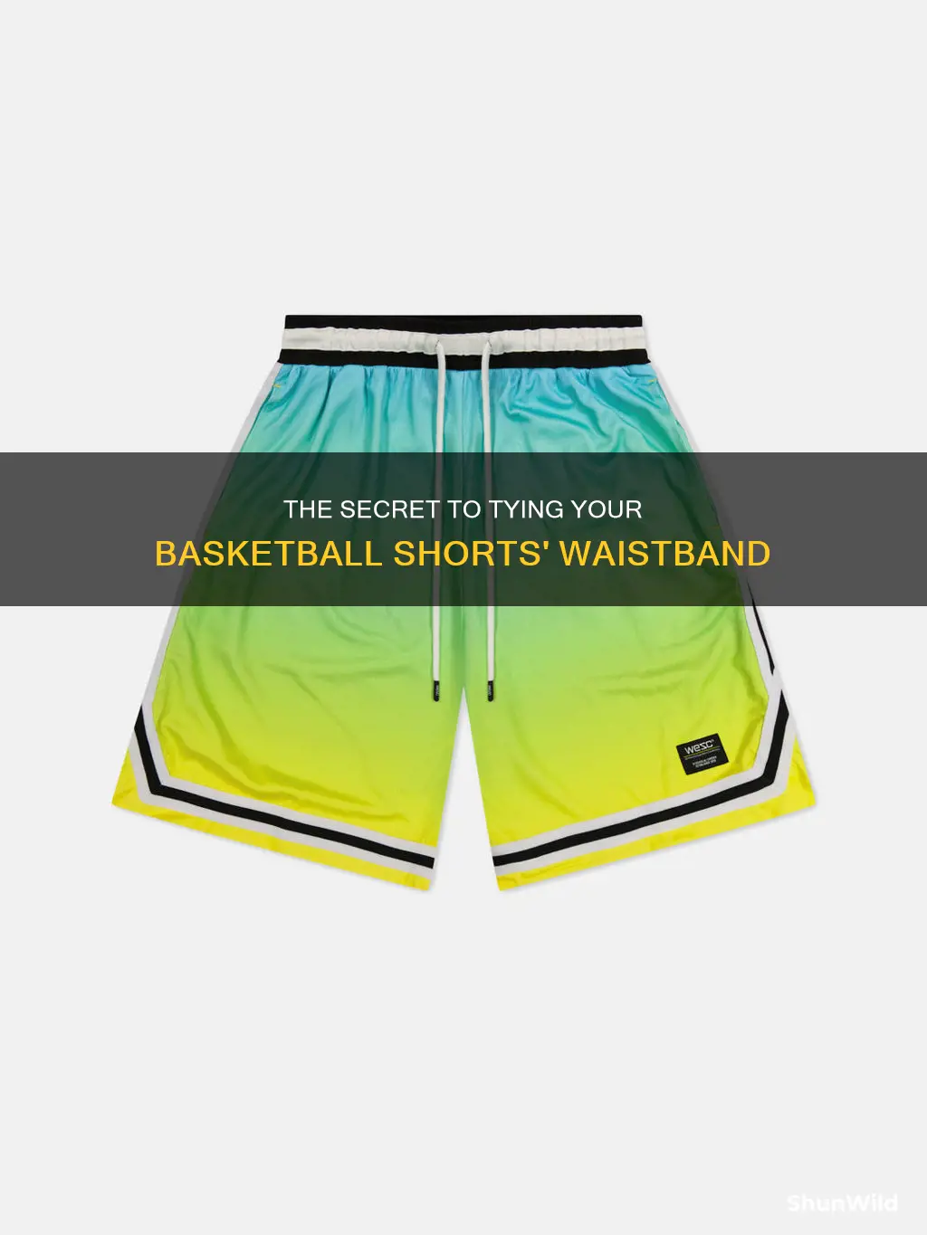 how to tie basketball shorts waistband