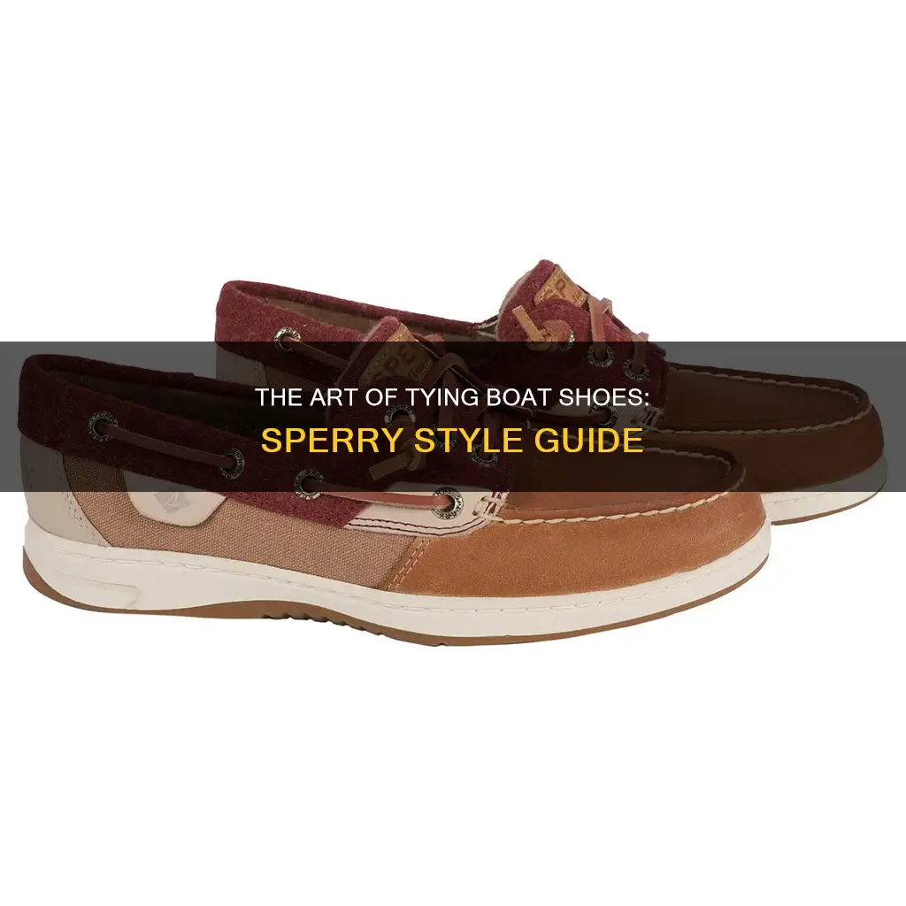 how to tie boat shoes sperry