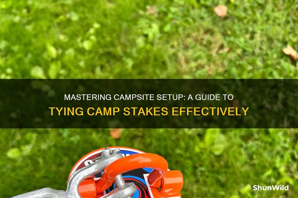 how to tie camp stakes