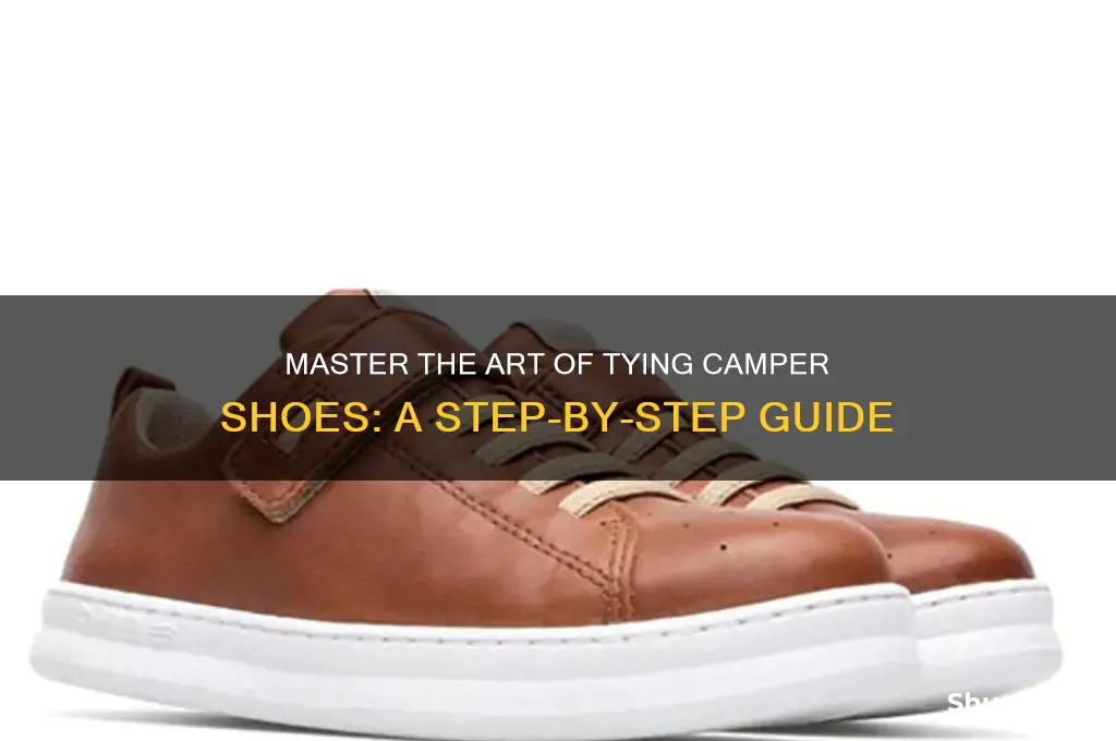 how to tie camper shoes