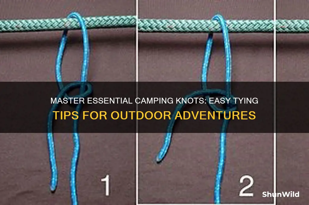 how to tie camping knote