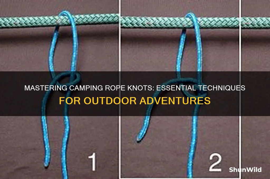 how to tie camping rope