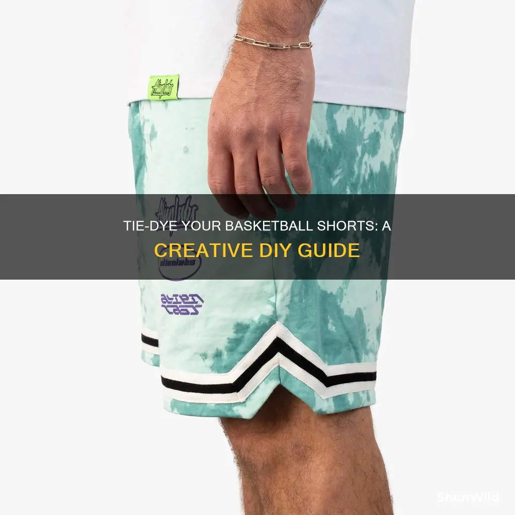 how to tie dye basketball shorts