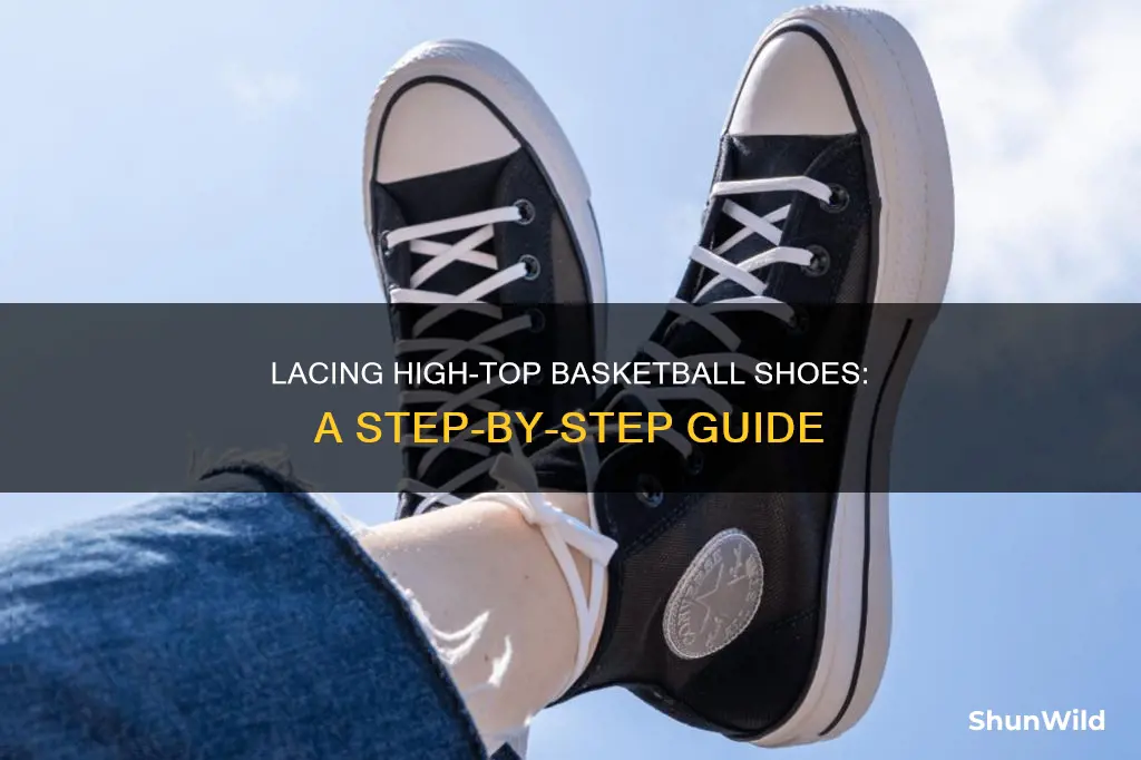 how to tie high top basketball shoes
