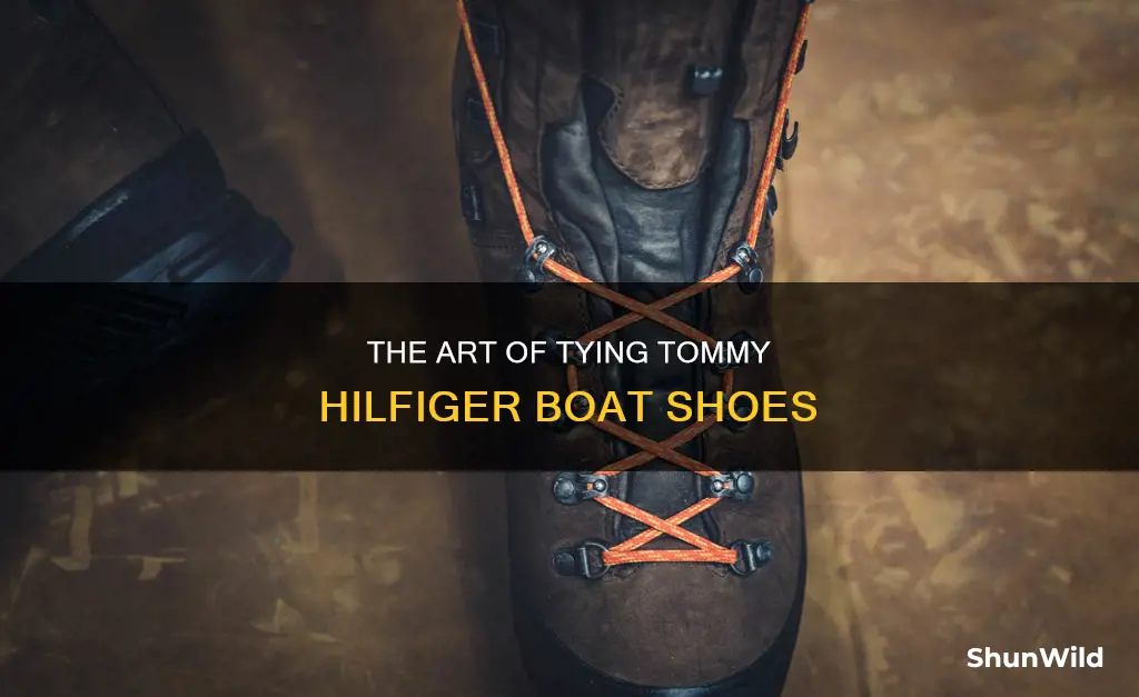 how to tie tommy hilfiger boat shoes