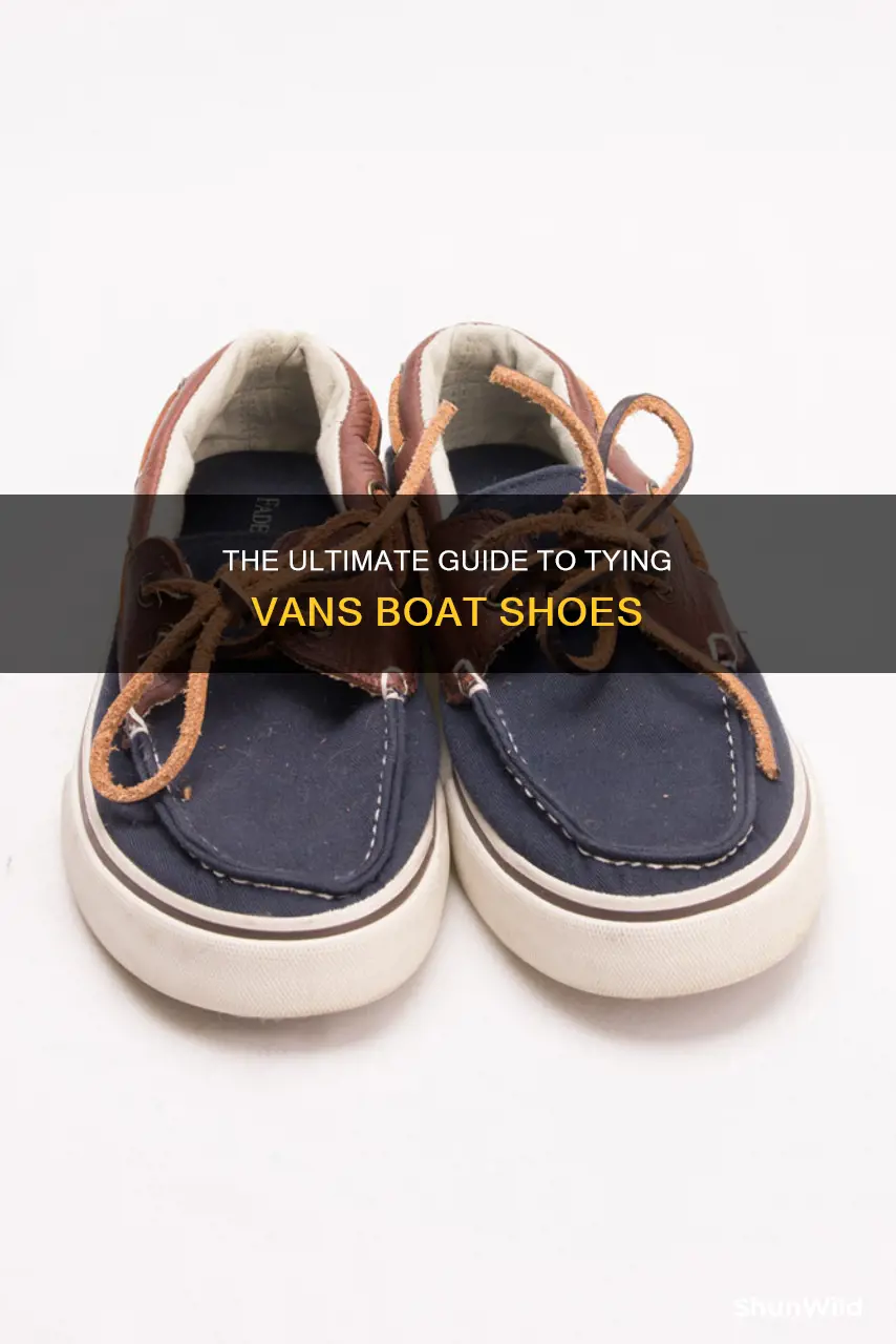 how to tie vans boat shoes