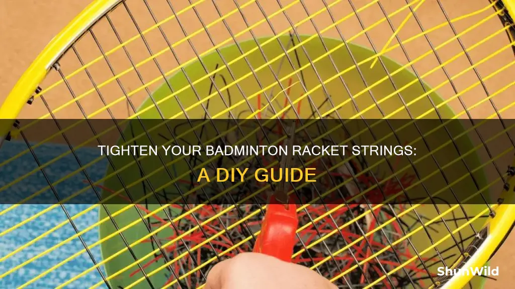 how to tighten badminton racket strings at home