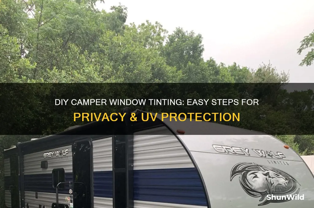 how to tint camper windows