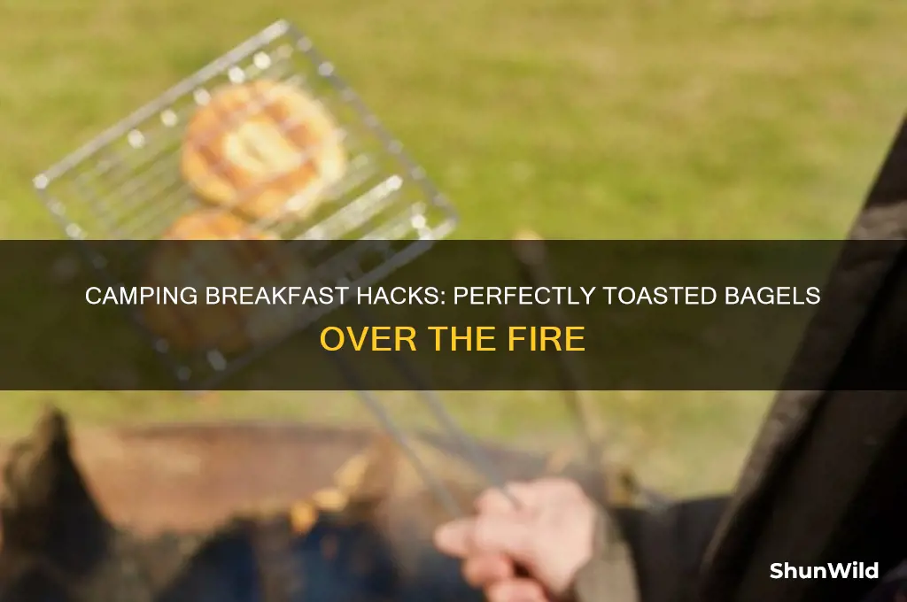 how to toast bagels camping
