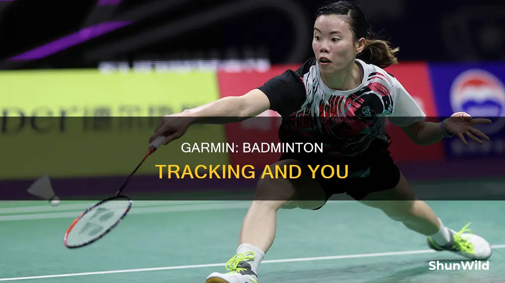 how to track badminton on garmin