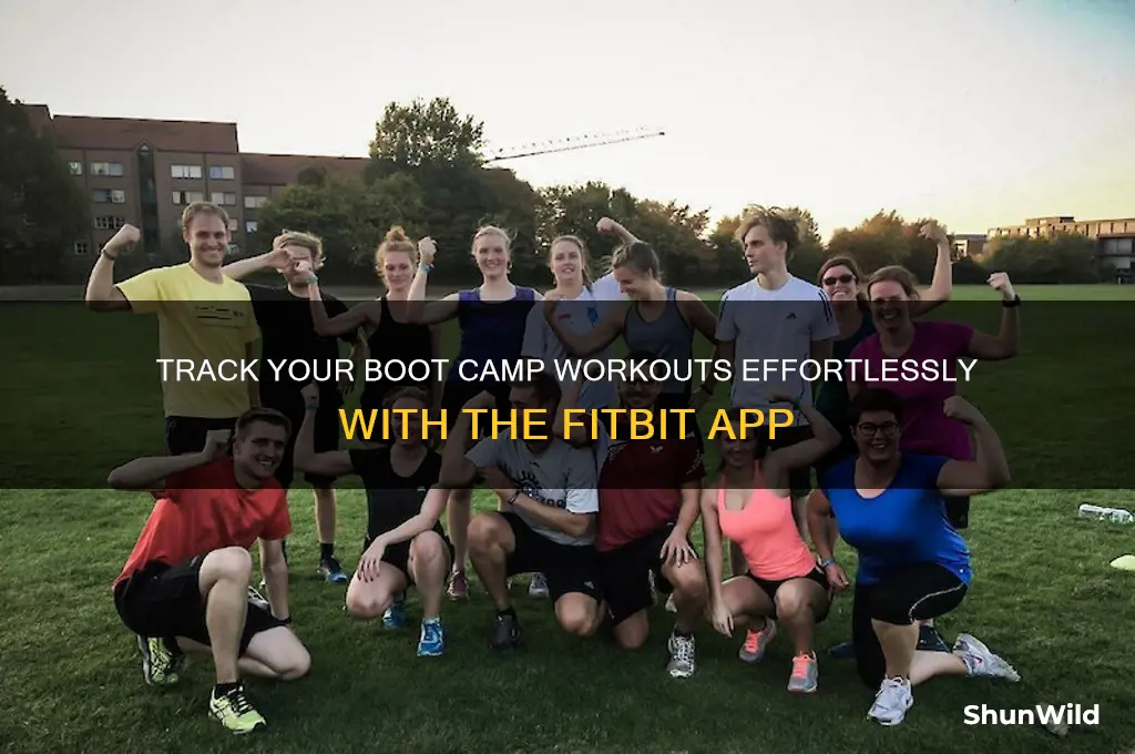 how to track boot camp on fitbit app