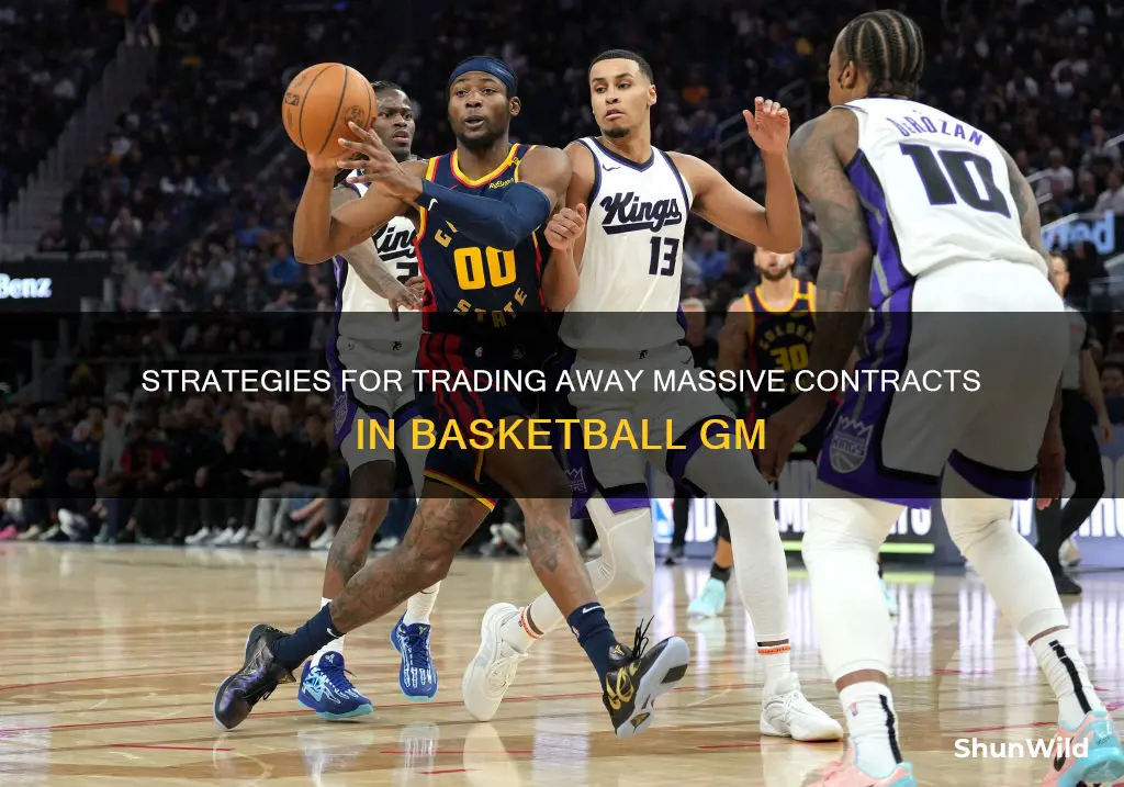 how to trade away massive contracts basketball gm