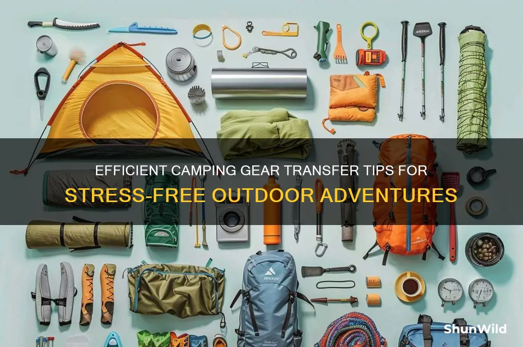 how to transfer camping gear