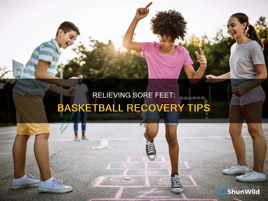 how to treat sore feet from basketball