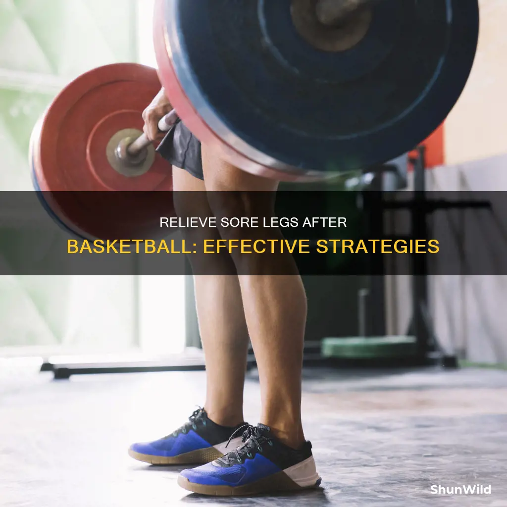 how to treat sore legs after basketball