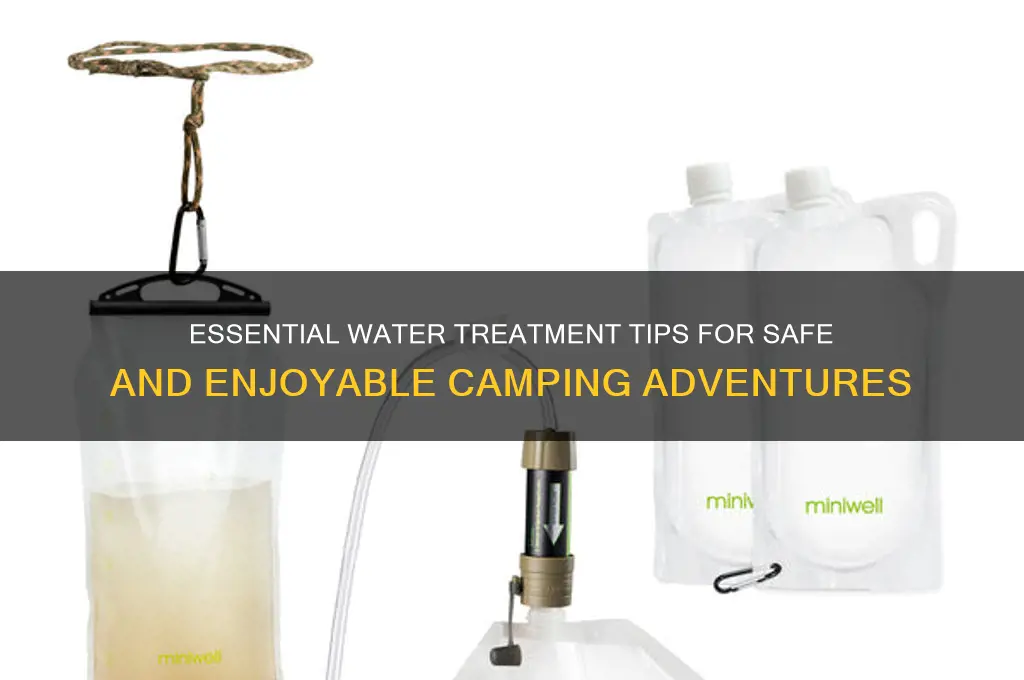 how to treat water camping
