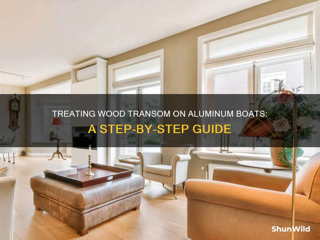 how to treat wood transom on aluminum boat