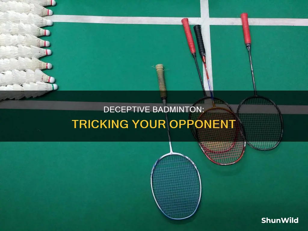 how to trick opponent in badminton