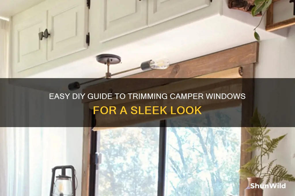 how to trim camper windoes