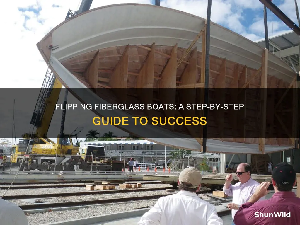 how to turn over a fiberglass boat