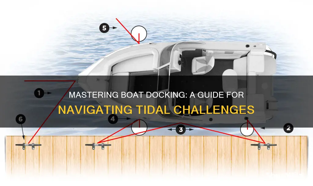 how to tye up a boat a dock with tides