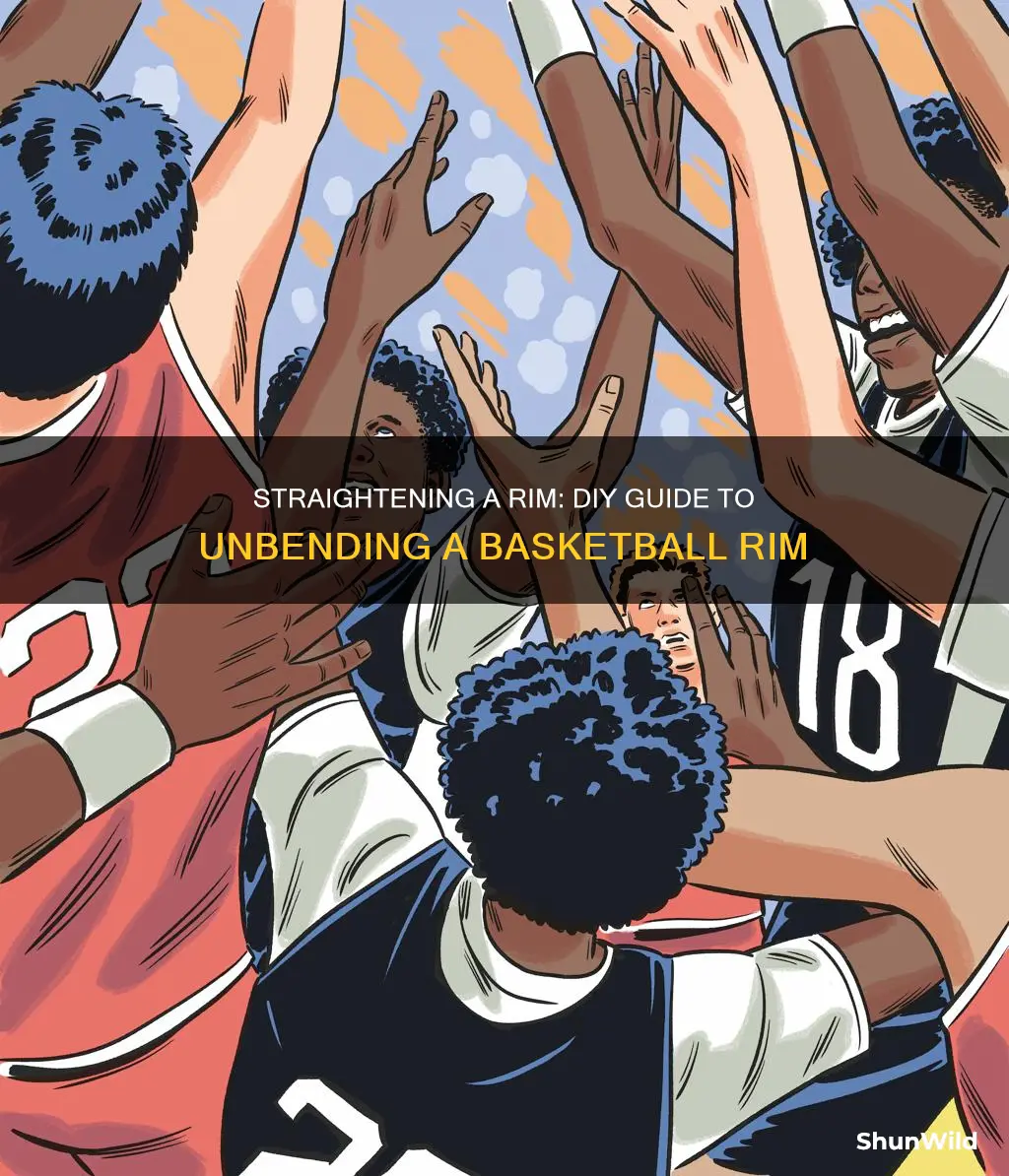 how to unbend a basketball rim