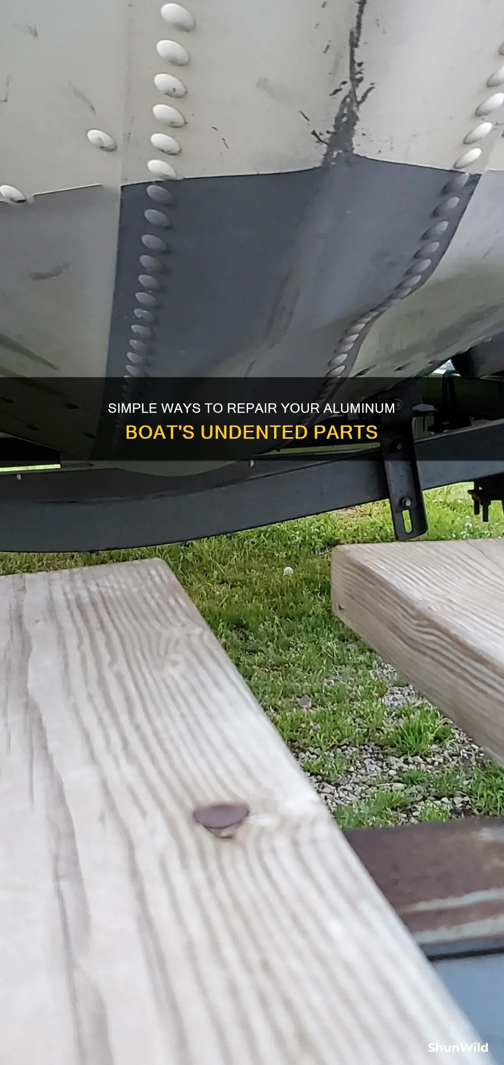 how to undent an aluminum boat