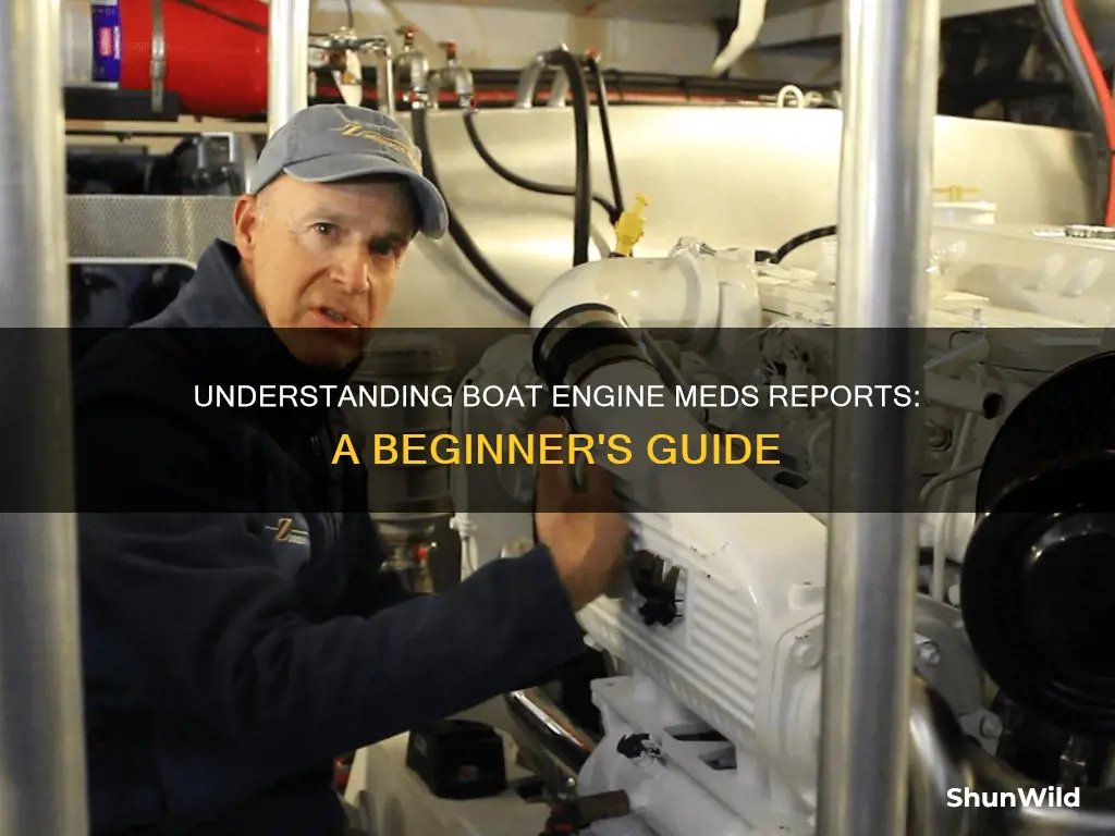 how to understand a meds report on a boat engine