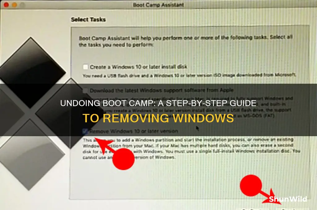 how to undo boot camp