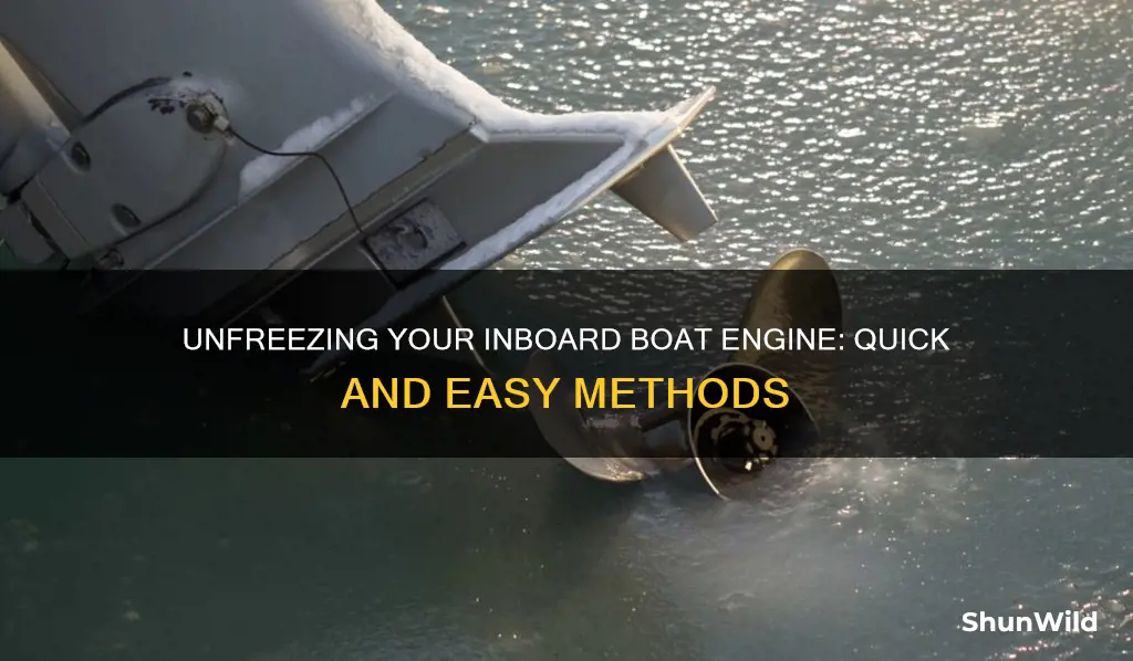 how to unfreeze an inboard boat engine