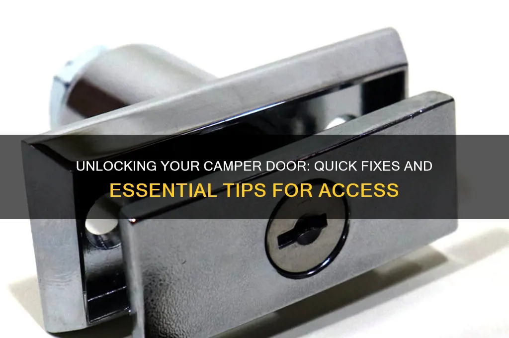 how to unlock camper door