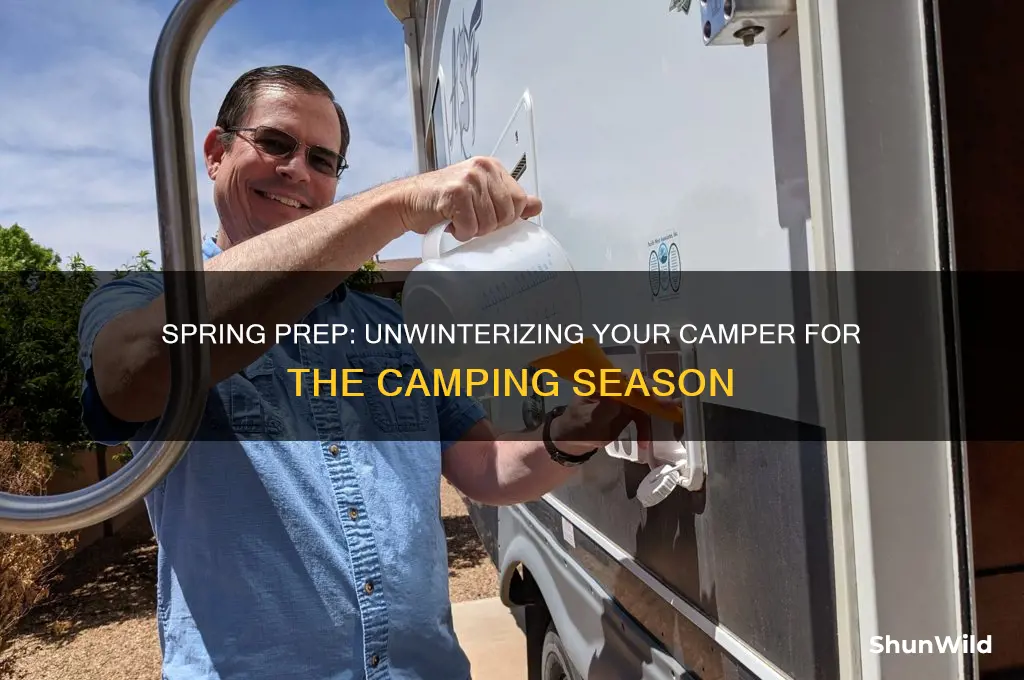 how to unwinterize camper