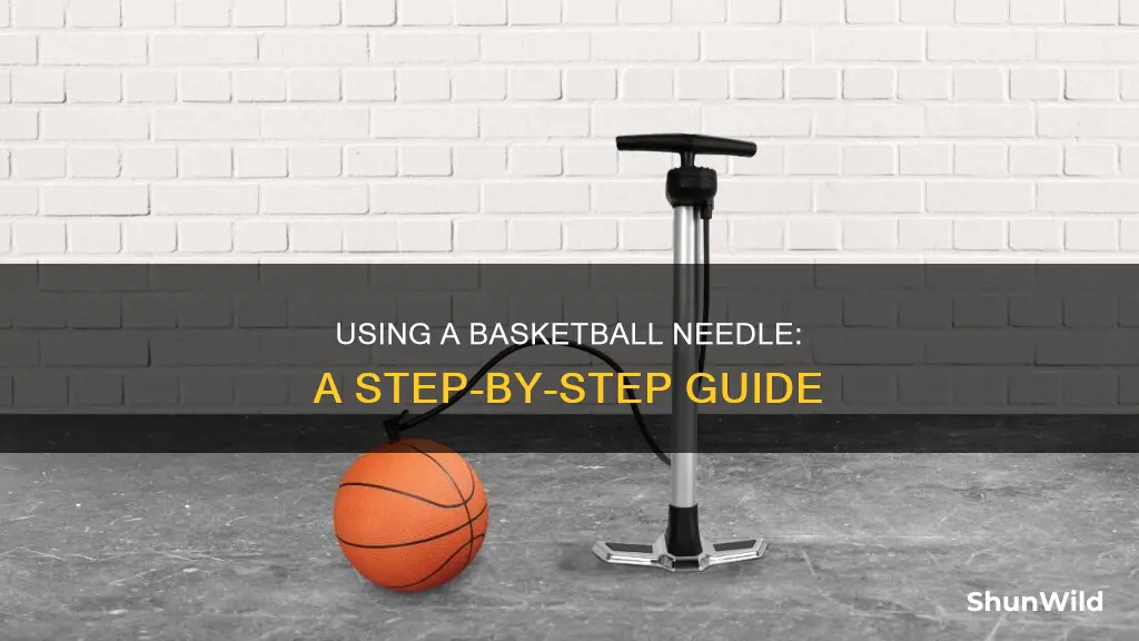 how to use a basketball needle