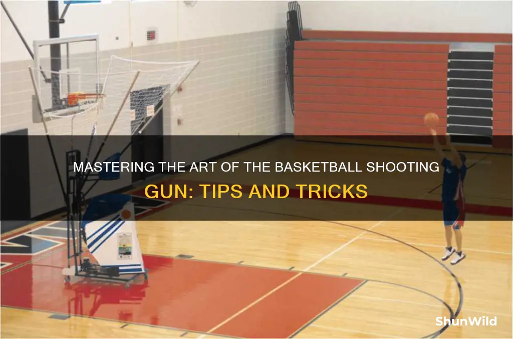 how to use a basketball shooting gun