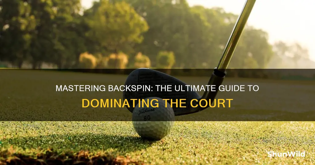 how to use backspin in basketball