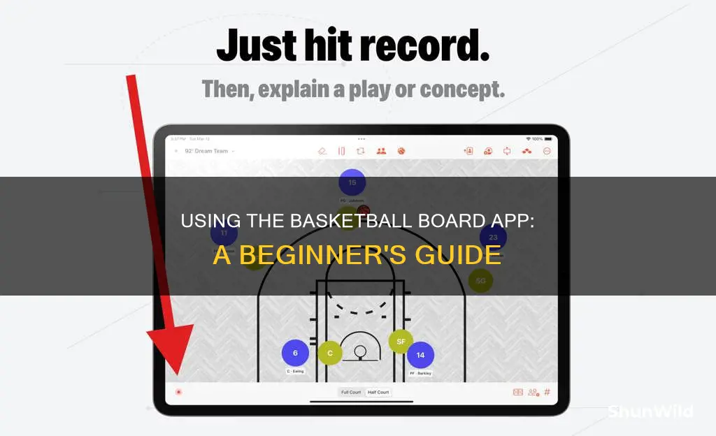 how to use basketball board app