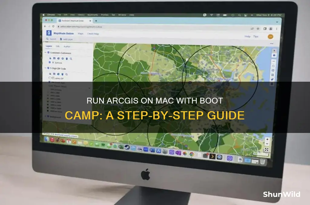 how to use boot camp for run archgis