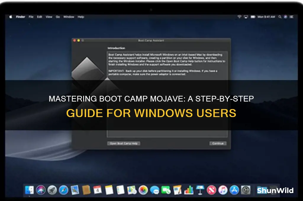 how to use boot camp mojave