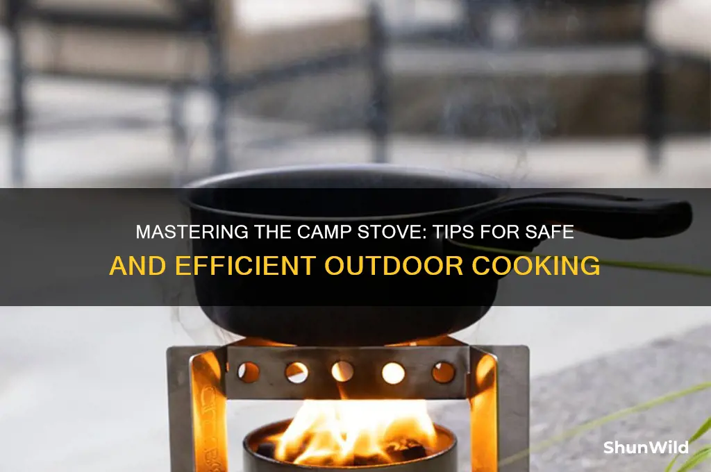 how to use camp stove
