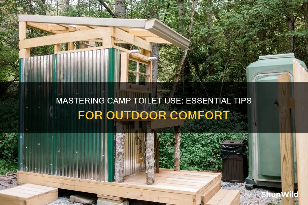 how to use camp toilet